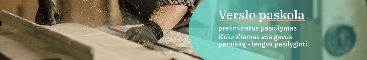 Išbandyk verslo paskolą su EIF garantija