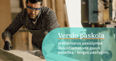 Išbandyk verslo paskolą su EIF garantija